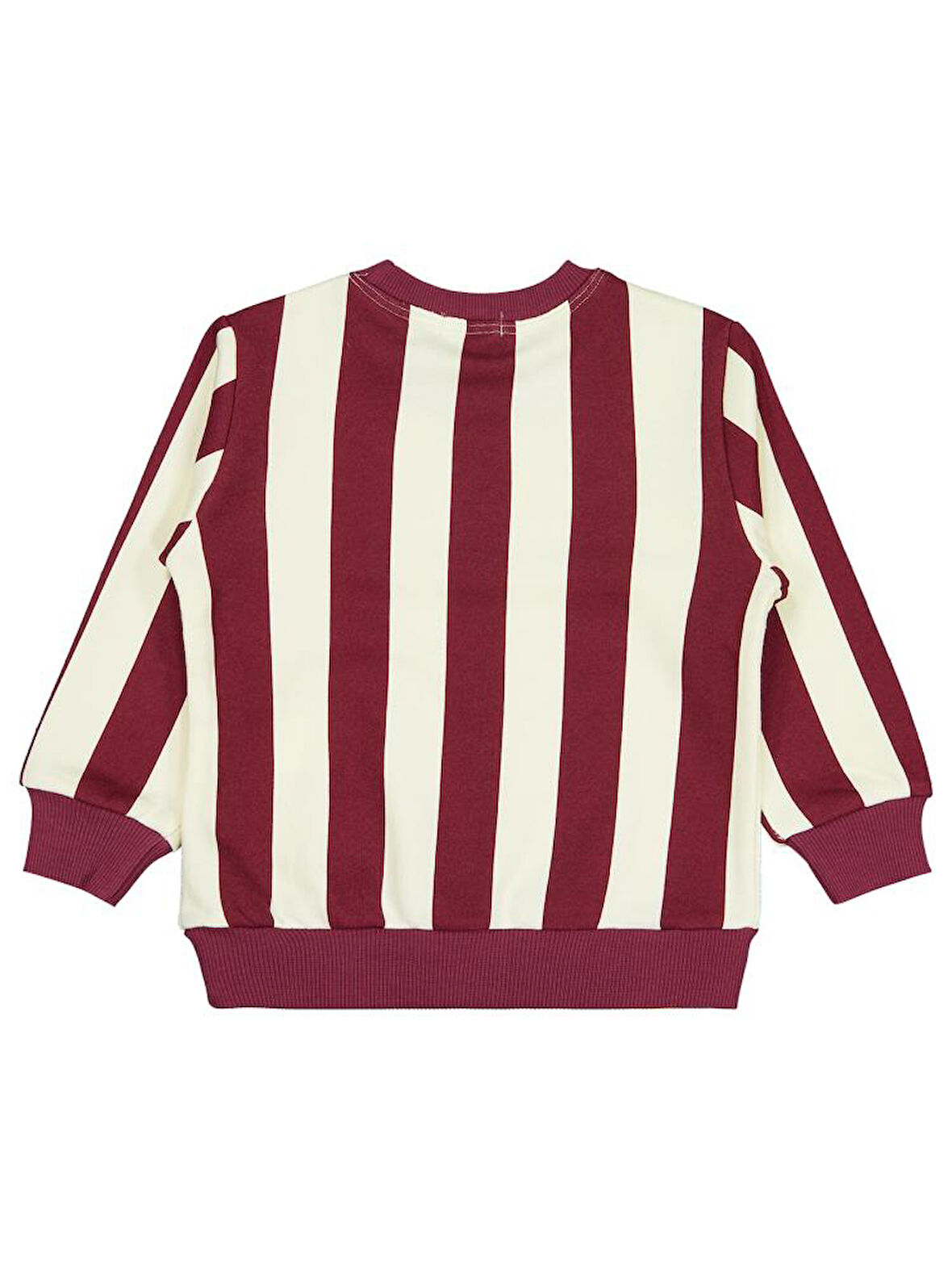 Civil Boys Çizgili Yıldız Baskılı 2-5 Yaş Sweatshirt - Bordo5-6 Yaş