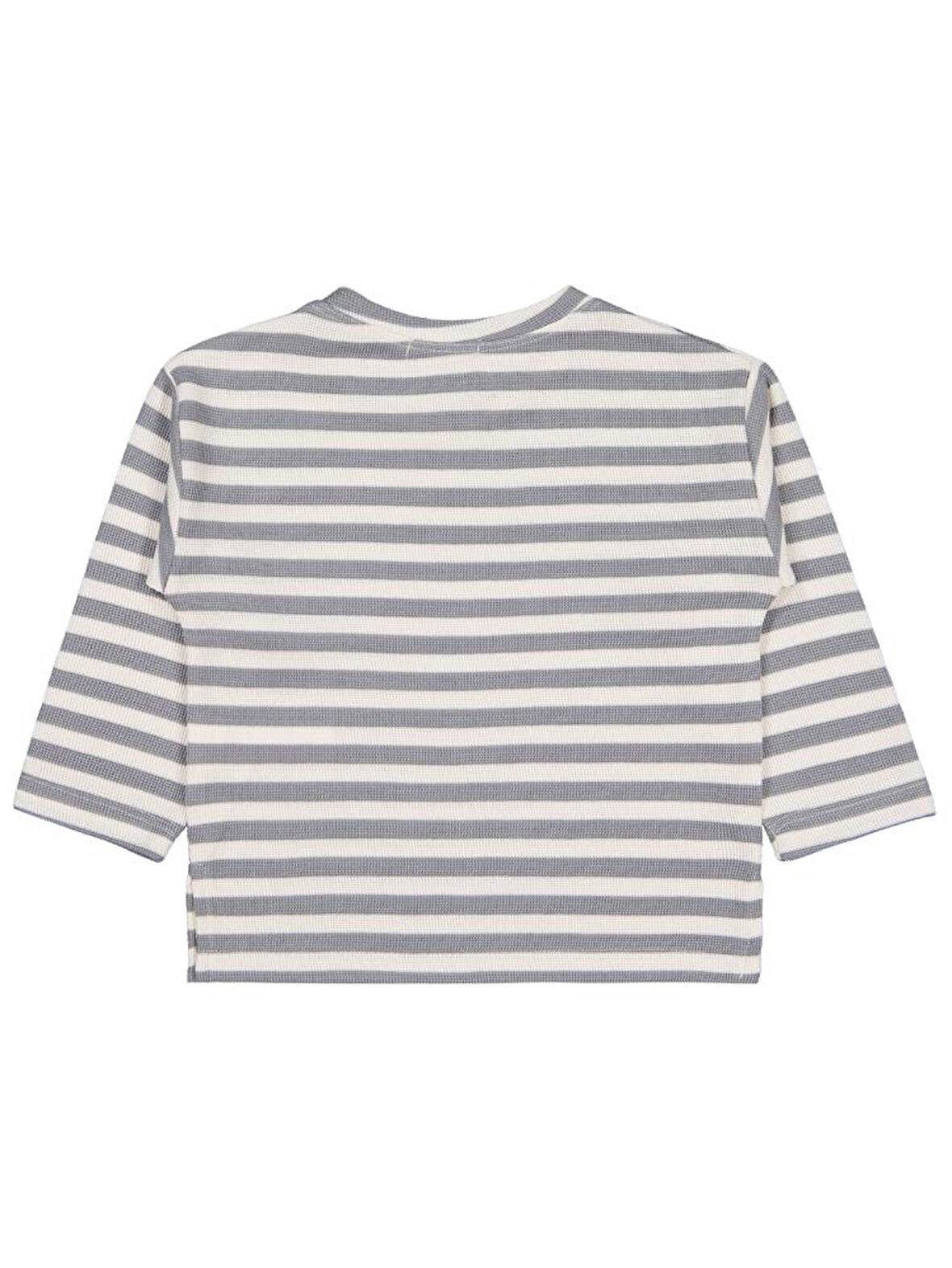 Civil Boys Kendinden Çizgili 2-5 Yaş Sweatshirt - Gri 2-3 Yaş