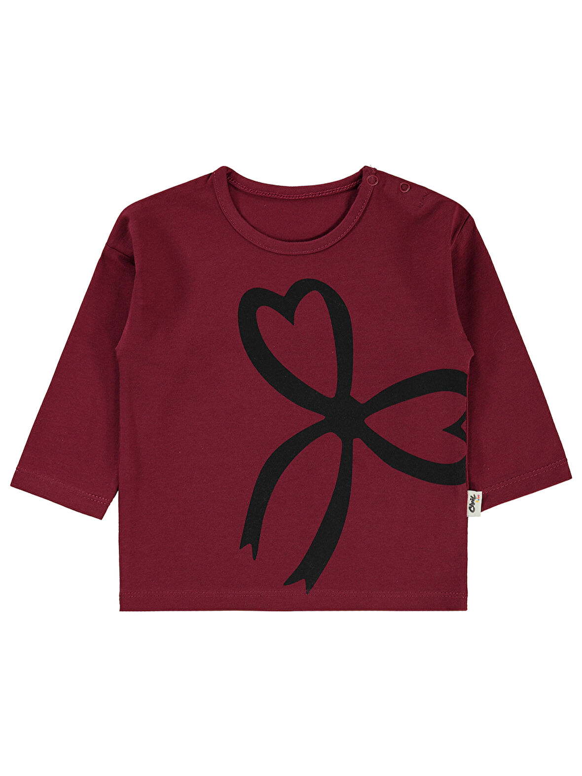 Civil Baby Kız Bebek Sweatshirt 6-18 Ay Koyu Bordo