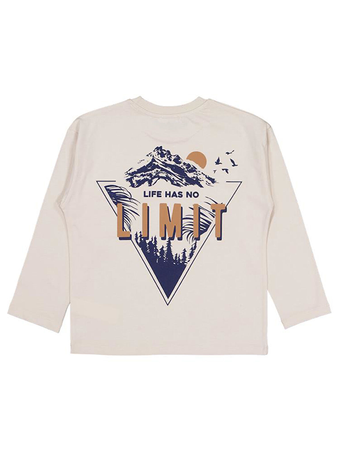 Civil Boys Lımıt Baskılı 10-13 Yaş Sweatshirt - Bej 10-11 Yaş