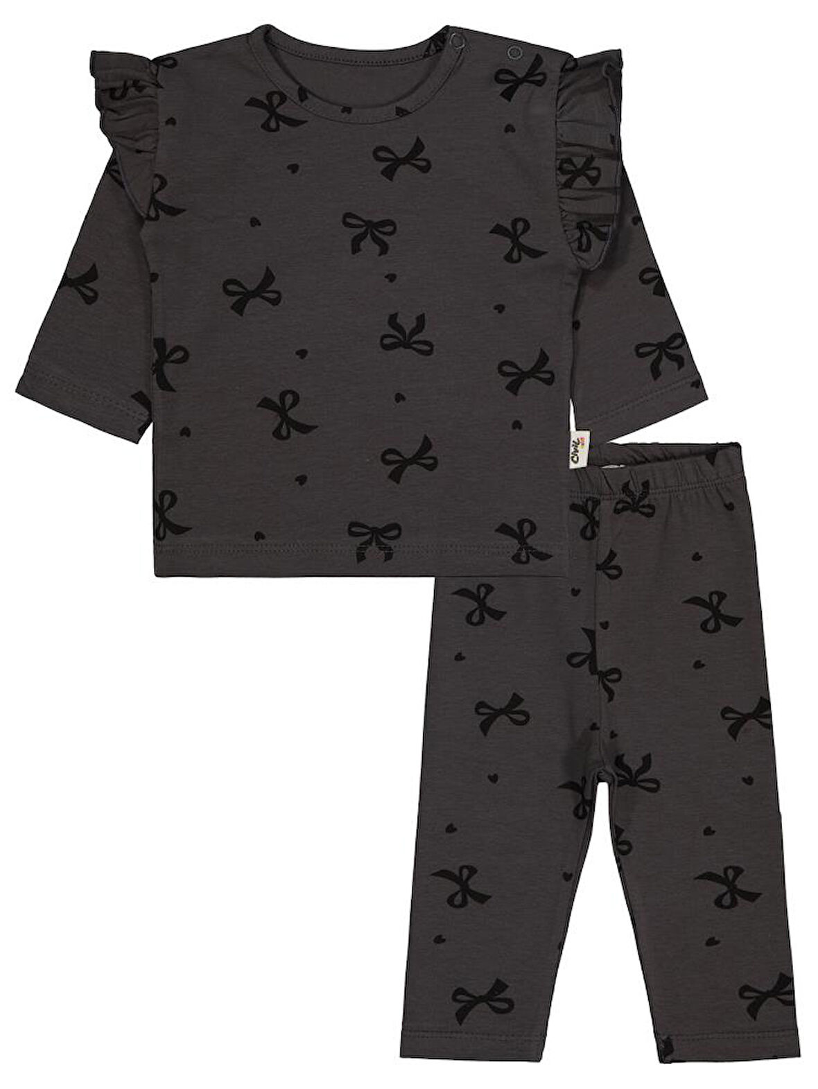 Civil Baby Fiyonk Empirme 6-18 Ay Takım - Gri 18-24 Ay