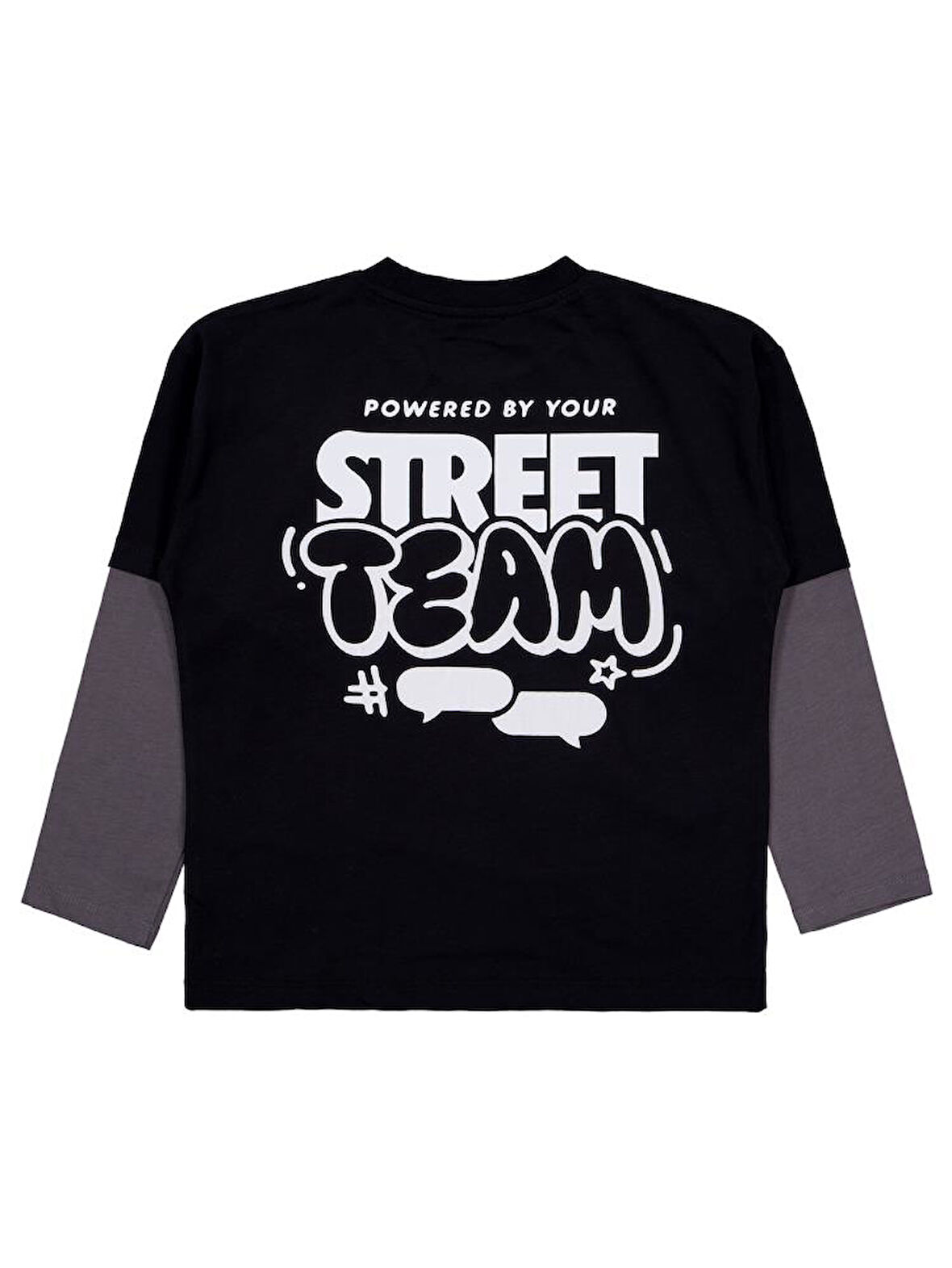 Civil Boys Street Team Baskılı 6-9 Yaş Sweatshirt - Siyah7-8 Yaş