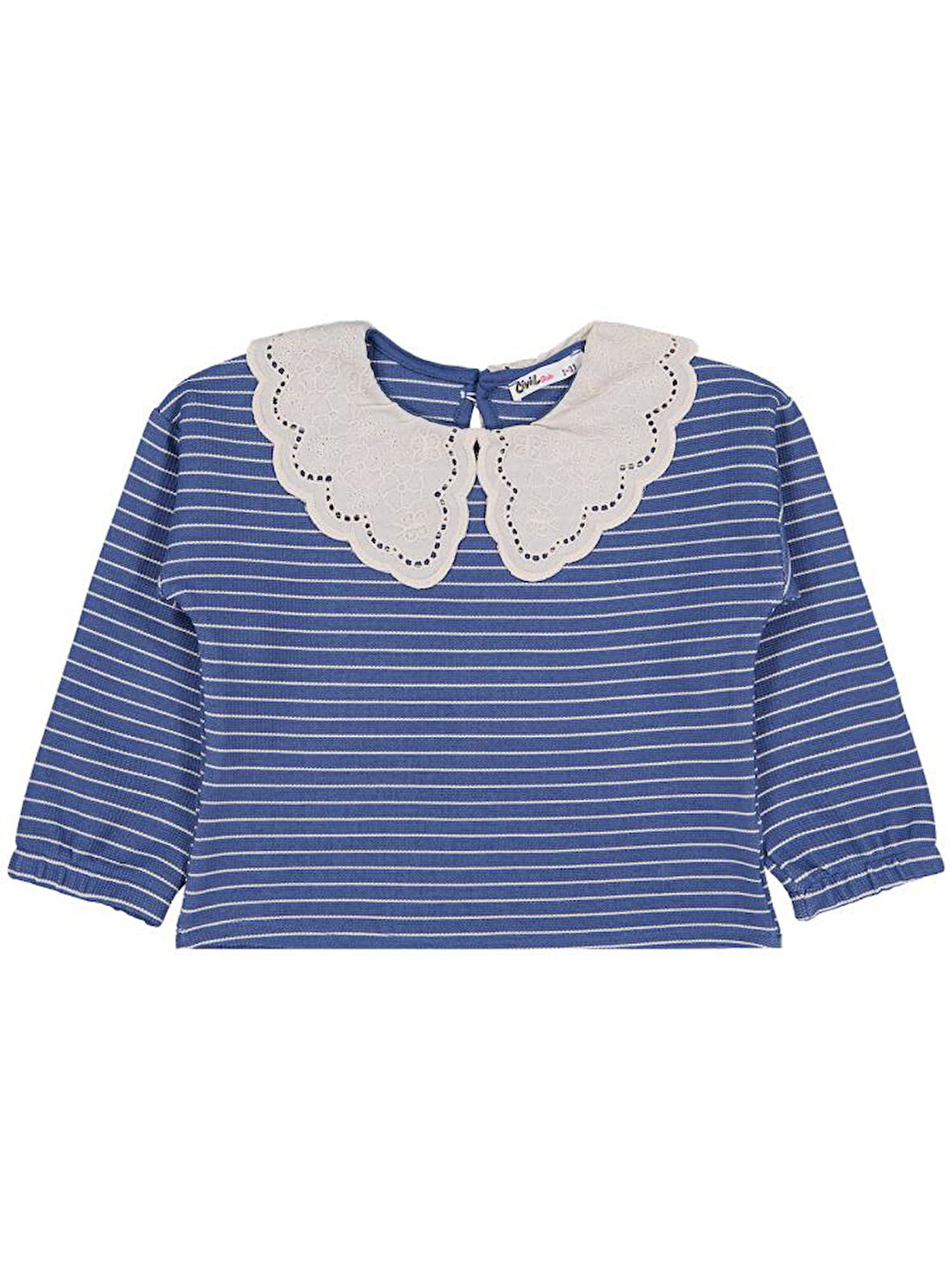 Civil Girls Çizgili 2-5 Yaş Sweatshirt - Yeşil 5-6 Yaş