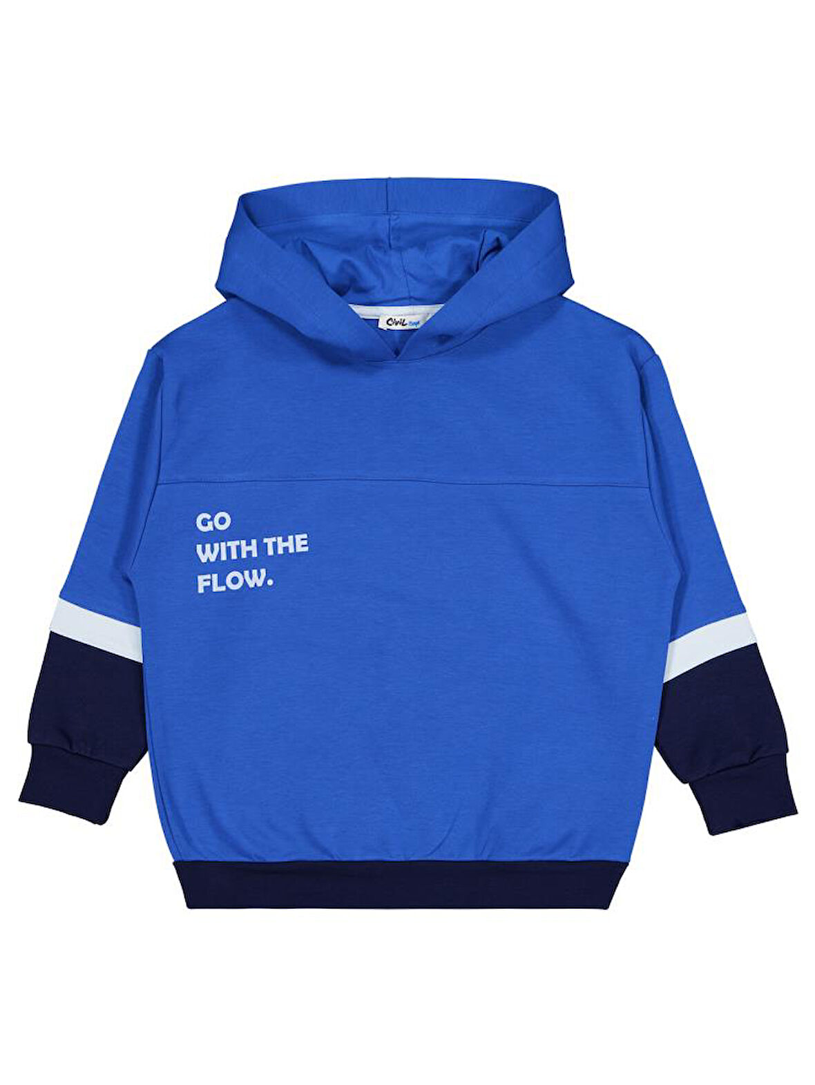 Civil Boys Go Wıth Baskılı 10-13 Yaş Sweatshirt - Mavi12-13 Yaş