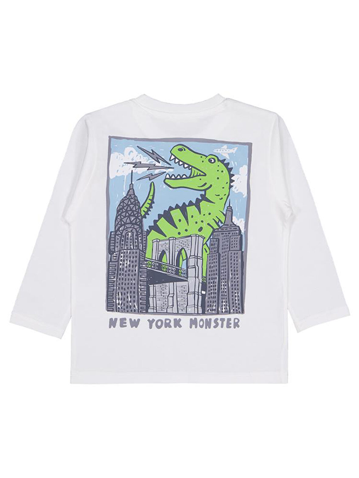 Civil Boys Stay Brave baskılı 2-5 Yaş Sweatshirt - Ekru 2-3 Yaş