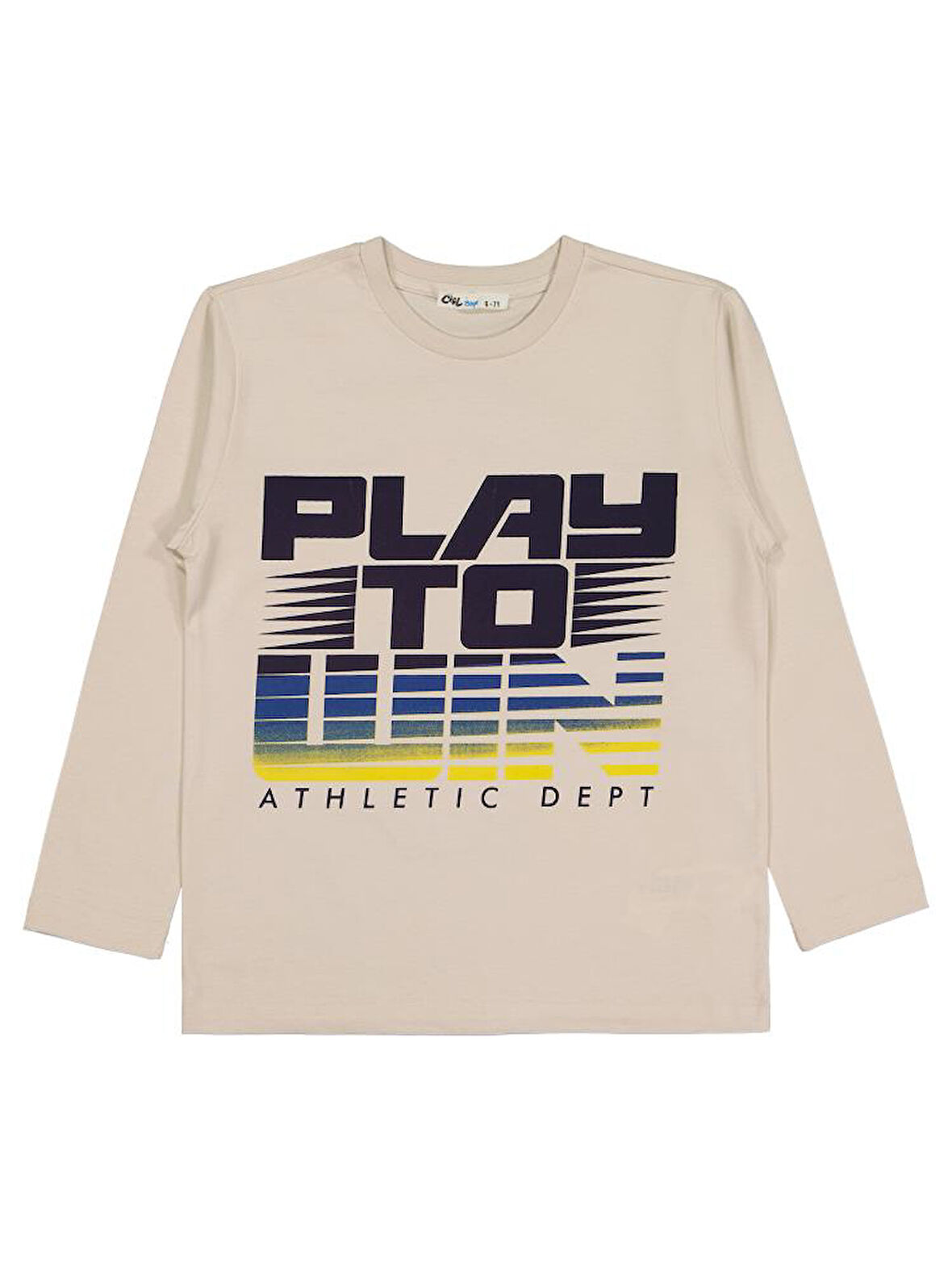 Civil Boys Play To Wın Baskılı 6-9 Yaş Sweatshirt - Bej 8-9 Yaş