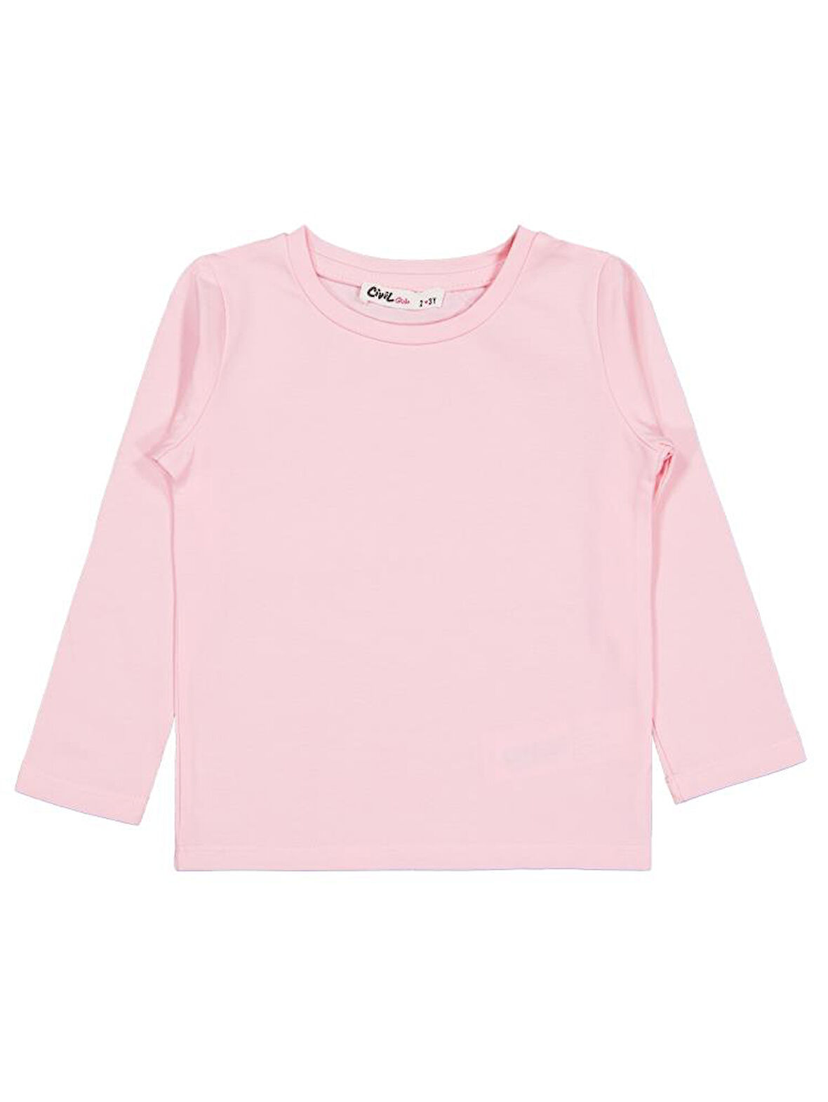 Civil Girls Basic 2-5 Yaş Sweatshirt - Pembe 3-4 Yaş