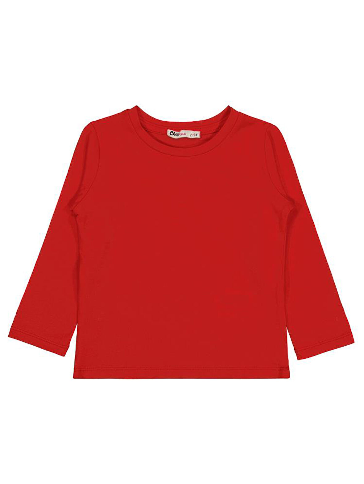 Civil Girls Basic 2-5 Yaş Sweatshirt - Kırmızı 5-6 Yaş