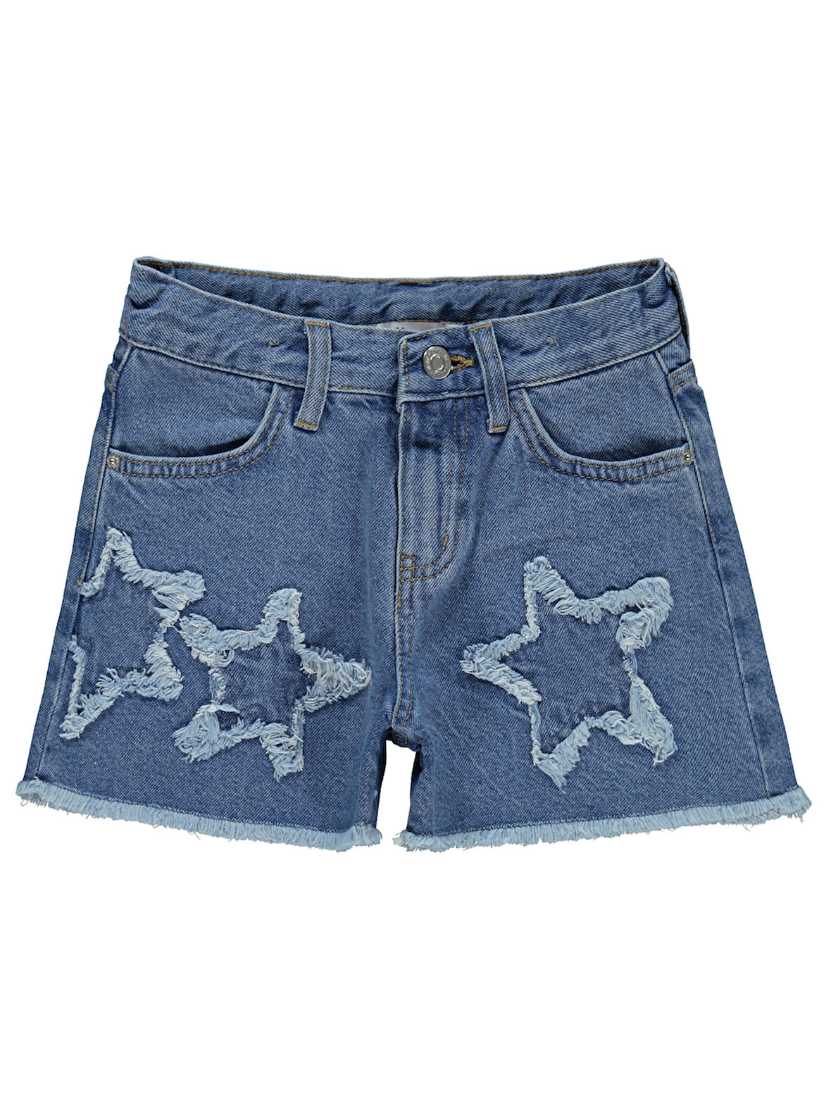 Civil Girls Kız Çocuk Şort 6-9 Yaş Mavi