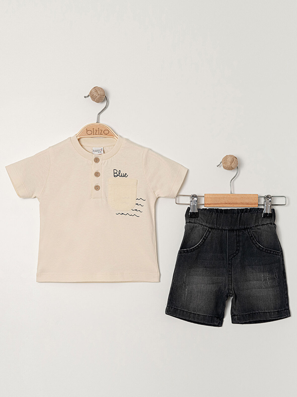 Bizizo Erkek Bebek Takım 9-24 Ay Bej