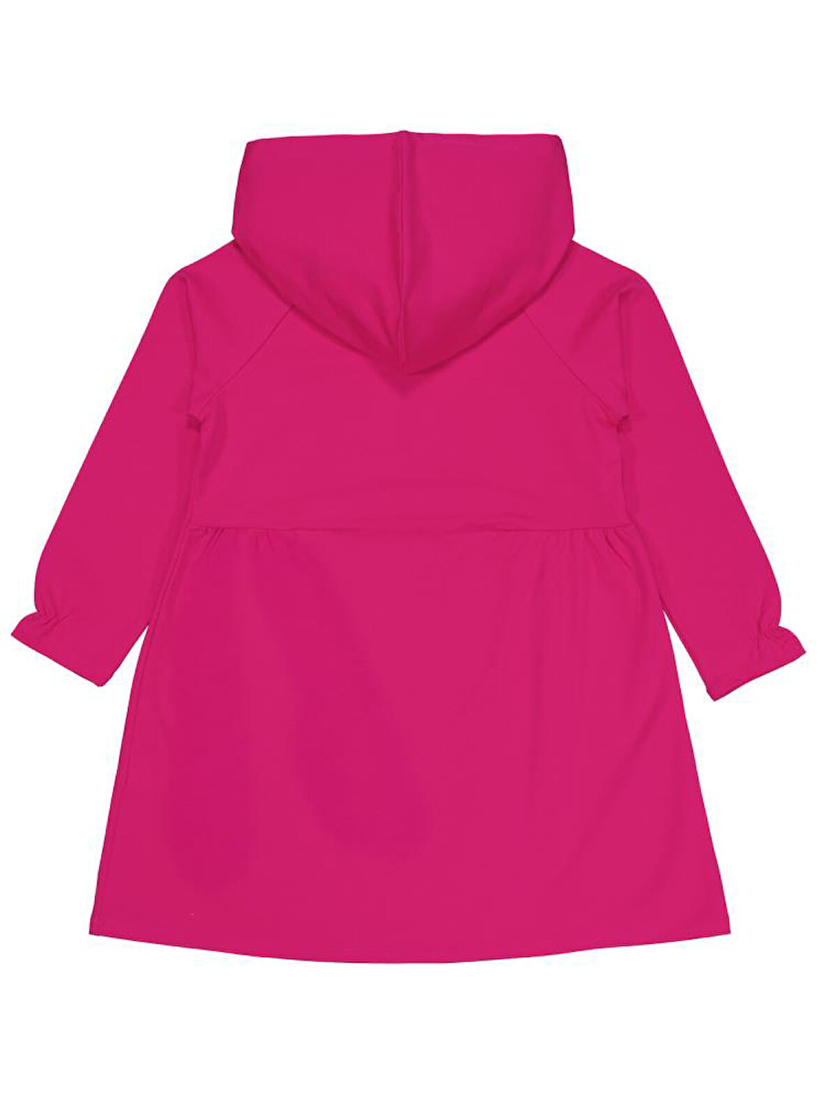 Civil Girls Kapşonlu 6-9 Yaş Elbise - Fusya 6-7 Yaş