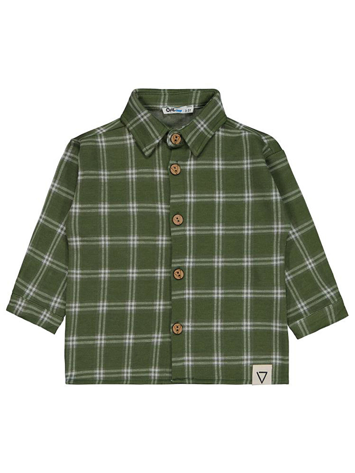 Civil Boys Ekoseli 2-5 Yaş Gömlek - Haki4-5 Yaş