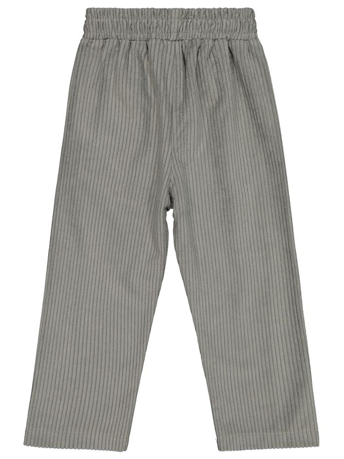 Civil Boys Beli Lastikli Süs Bağcıklı 2-5 Yaş Pantolon - Gri3-4 Yaş