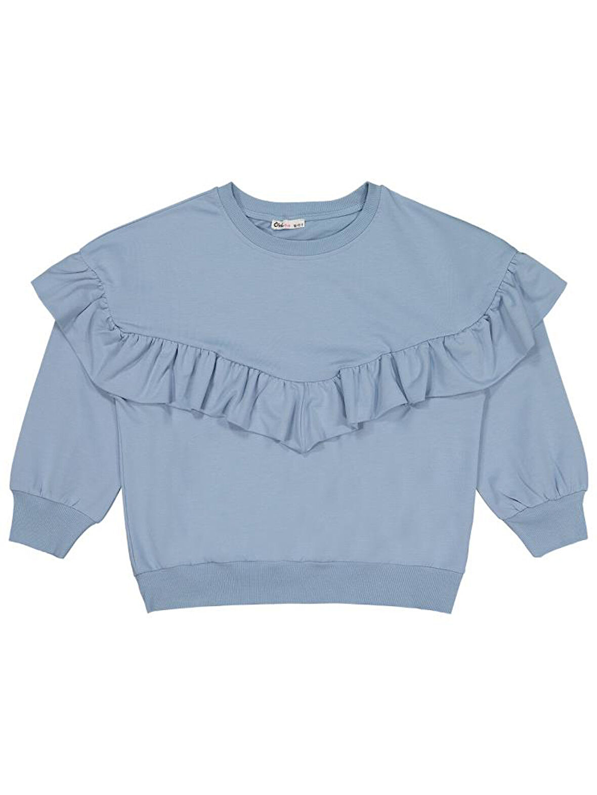 Civil Girls Roba Fırfırlı 10-13 Yaş Sweatshirt - Mavi13-14 Yaş