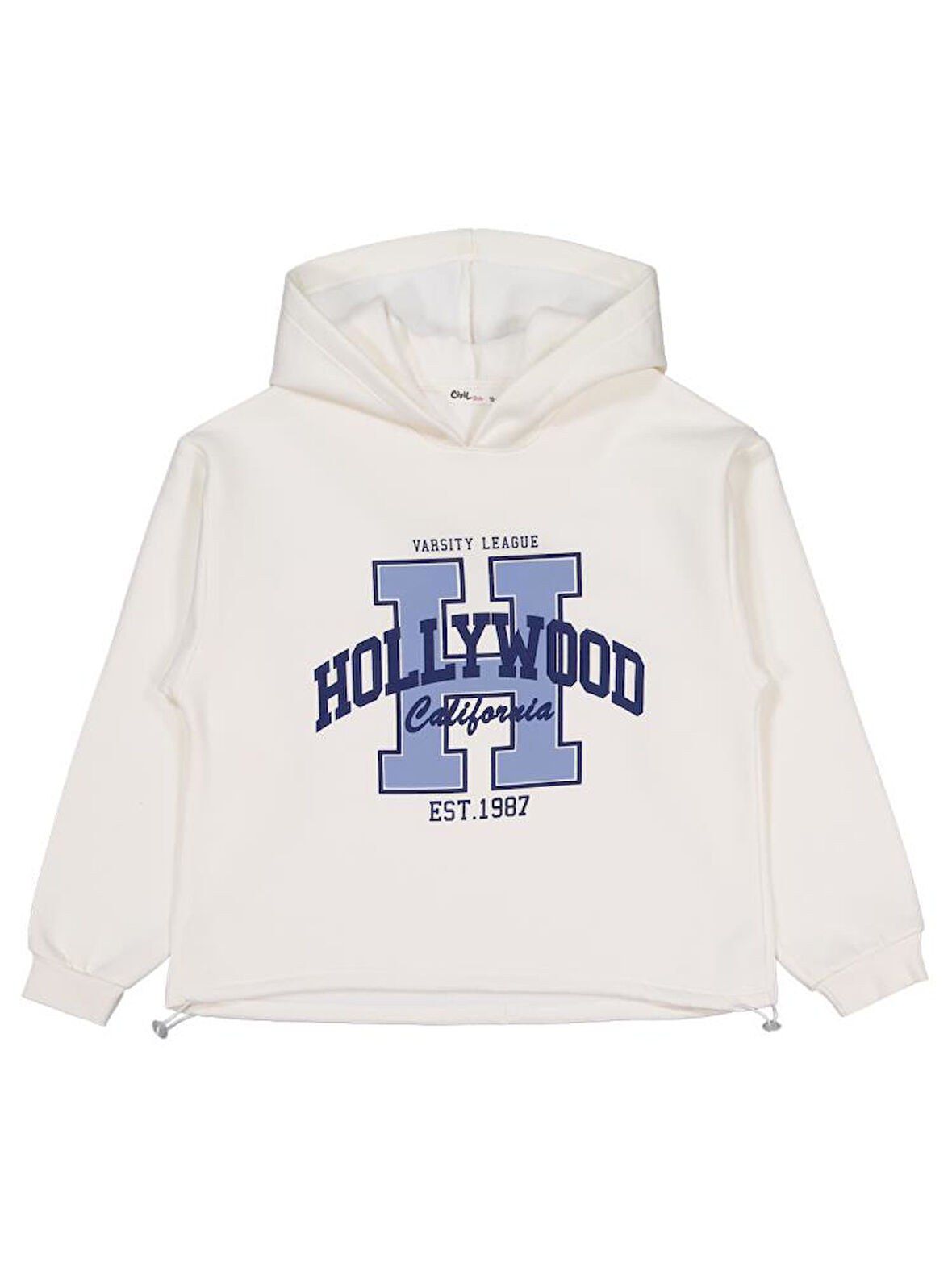 Civil Girls Hollywood Baskılı 10-13 Yaş Sweatshirt - Ekru 10-11 Yaş
