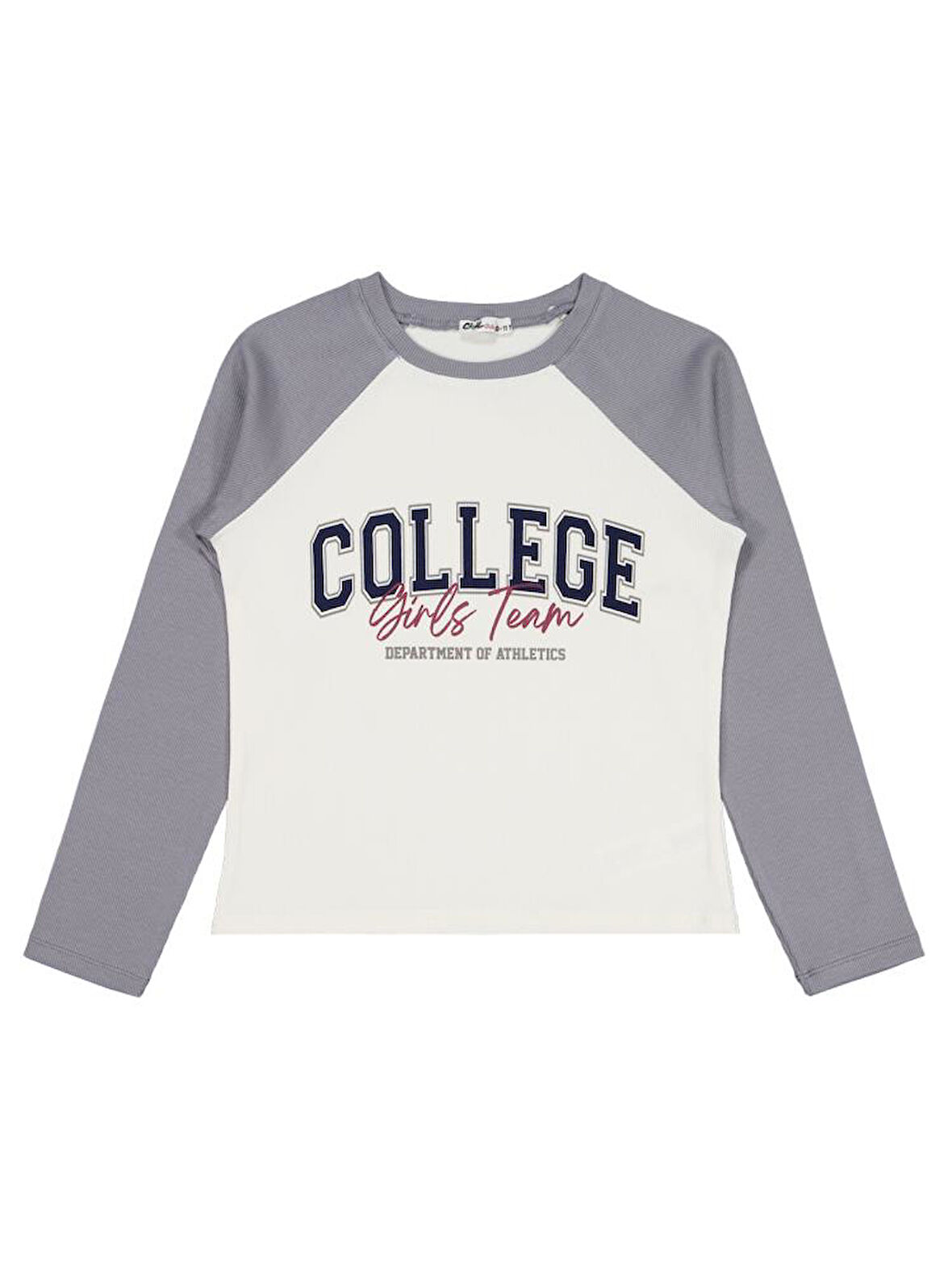 Civil Girls College Baskılı 10-13 Yaş Sweatshirt - Ekru 13-14 Yaş