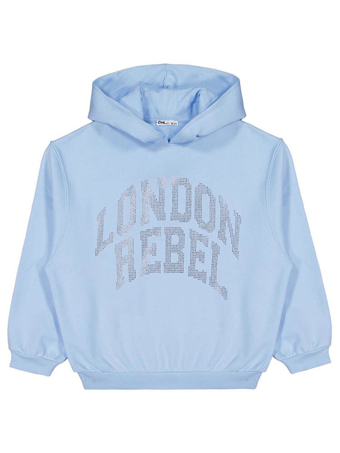 Civil Girls London Rebel Nakışlı 10-13 Yaş Sweatshirt - Mavi 13-14 Yaş