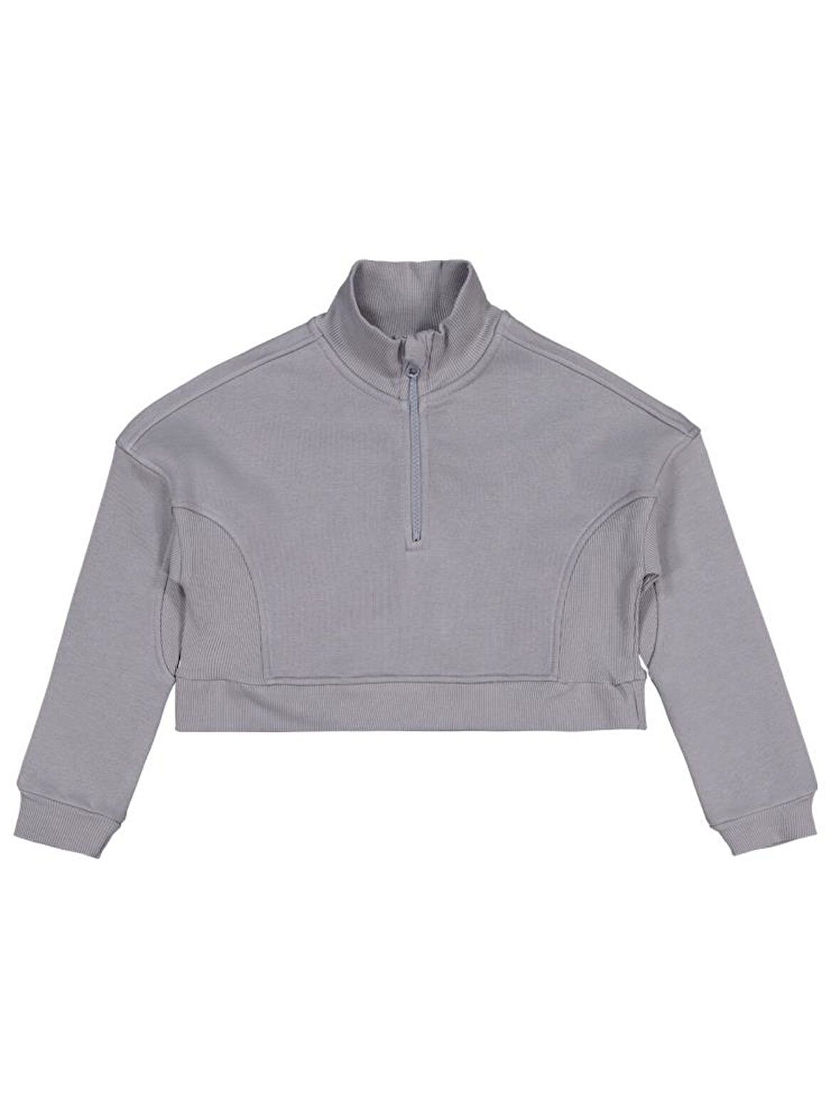 Civil Girls Fermuar Detaylı 10-13 Yaş Eşofman Takımı - Gri 10-11 Yaş