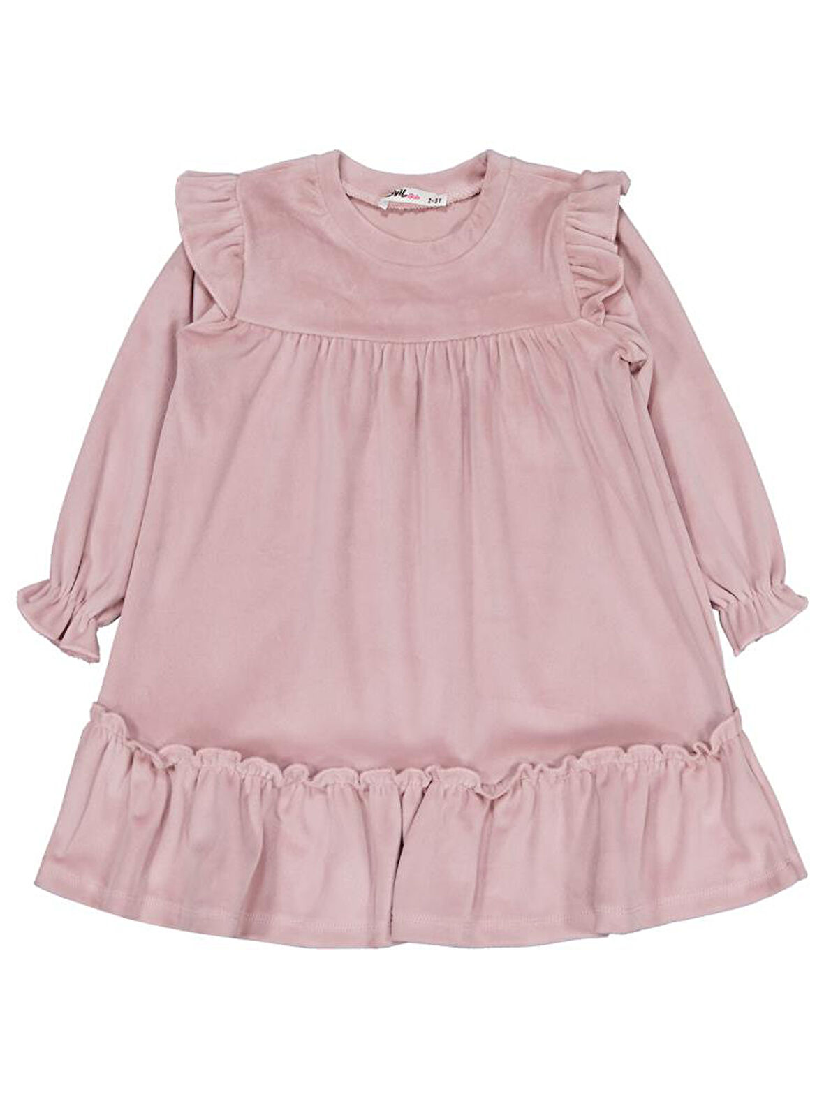 Civil Girls 2-5 Yaş Elbise - Pembe 5-6 Yaş