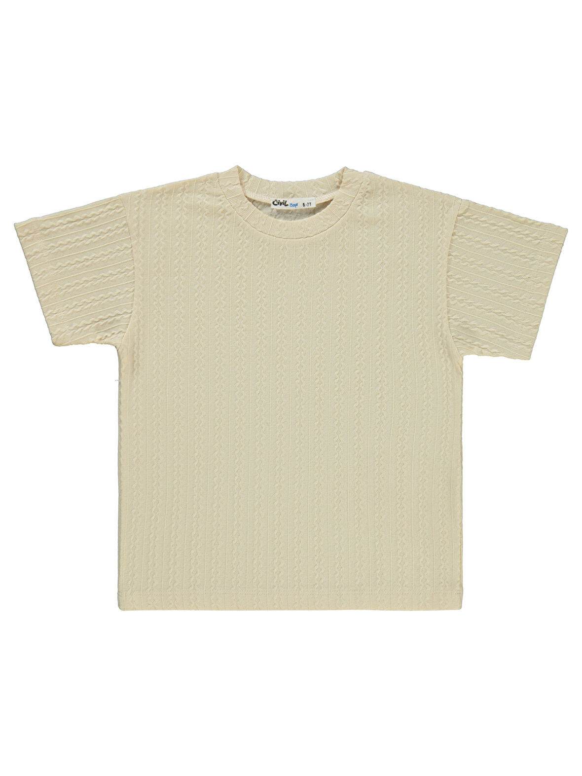 Civil Boys Erkek Çocuk Tişört 6-9 Yaş Bej