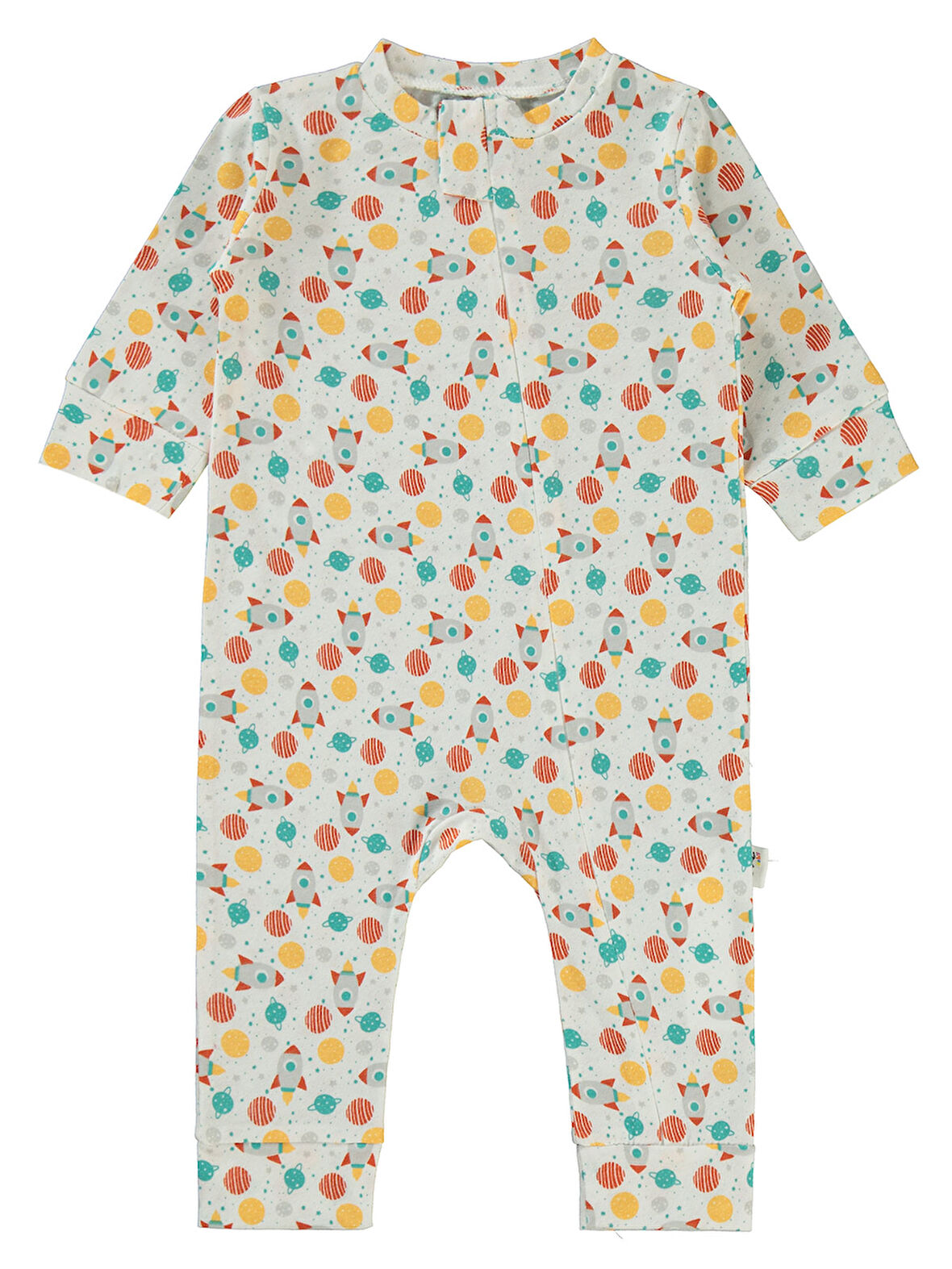 Civil Baby Erkek Bebek Patiksiz Tulum 3-18 Ay Ekru