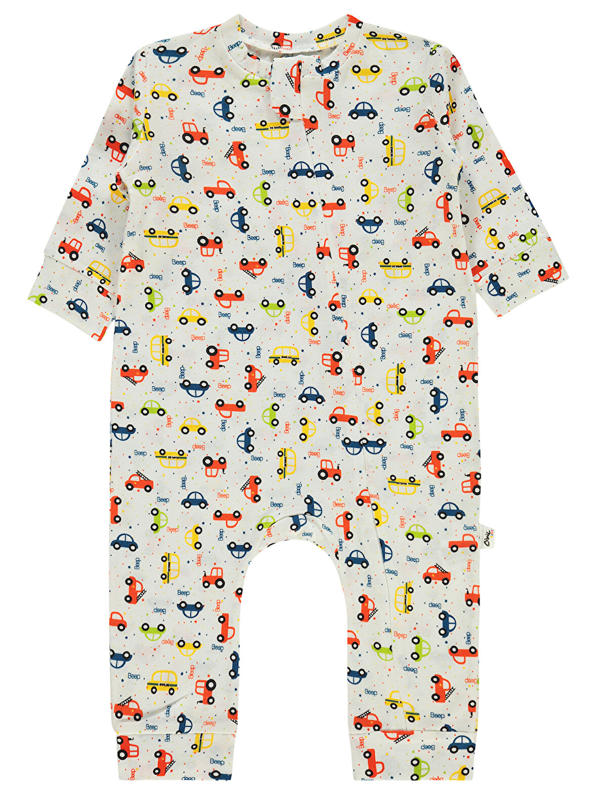 Civil Baby Erkek Bebek Patiksiz Tulum 3-18 Ay Ekru