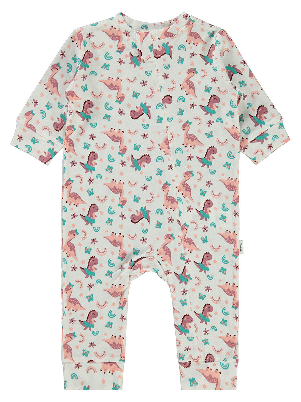 Civil Baby Erkek Bebek Patiksiz Tulum 3-18 Ay Ekru