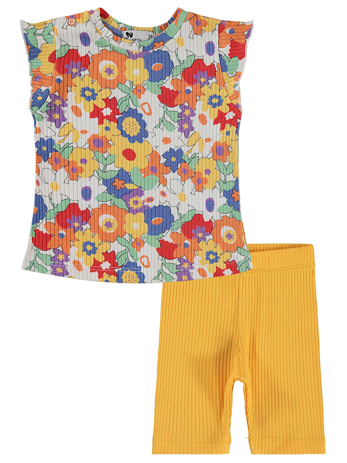 Tuffy Kız Bebek Takım 6-18 Ay Ekru