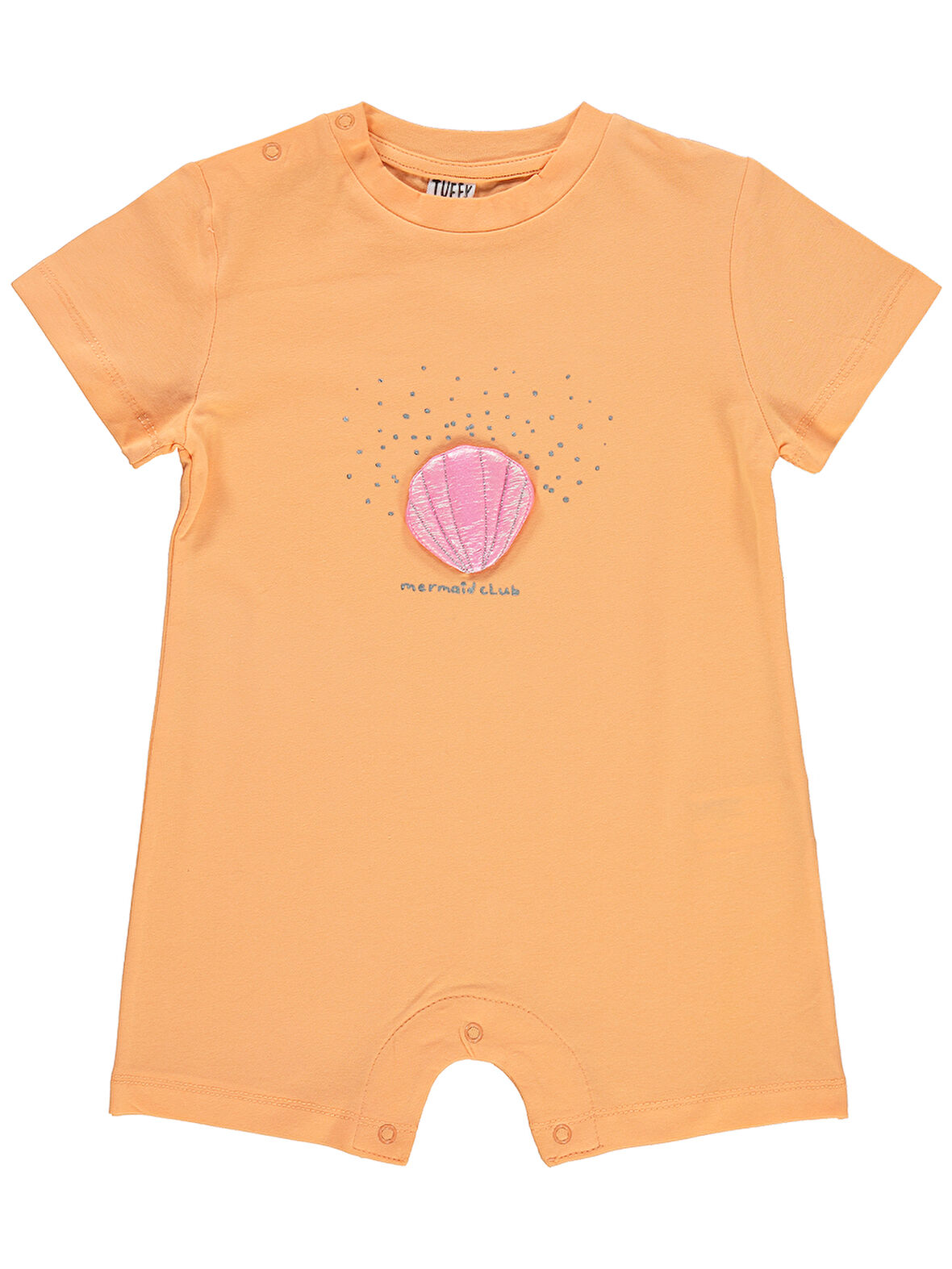 Tuffy Kız Bebek Şortlu Tulum 12-36 Ay Yavruağzı