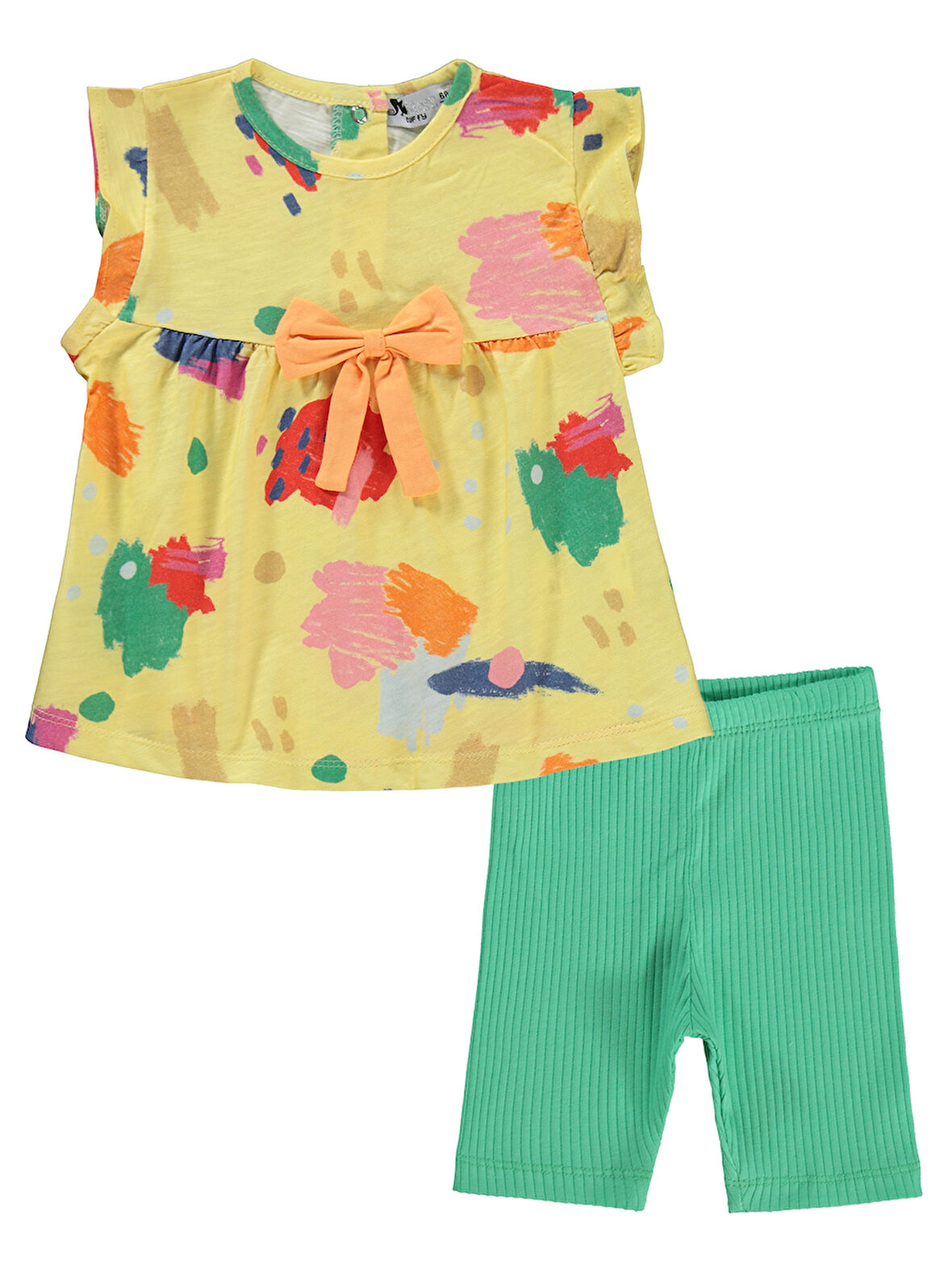 Tuffy Kız Bebek Takım 6-18 Ay Sarı
