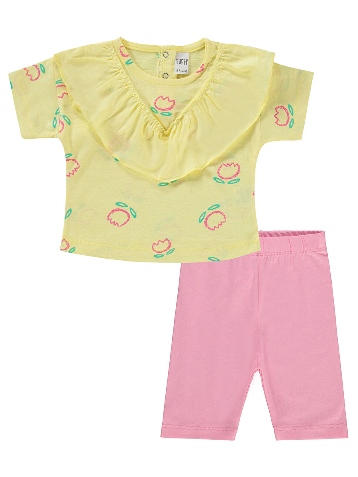 Tuffy Kız Bebek Takım 6-18 Ay Sarı