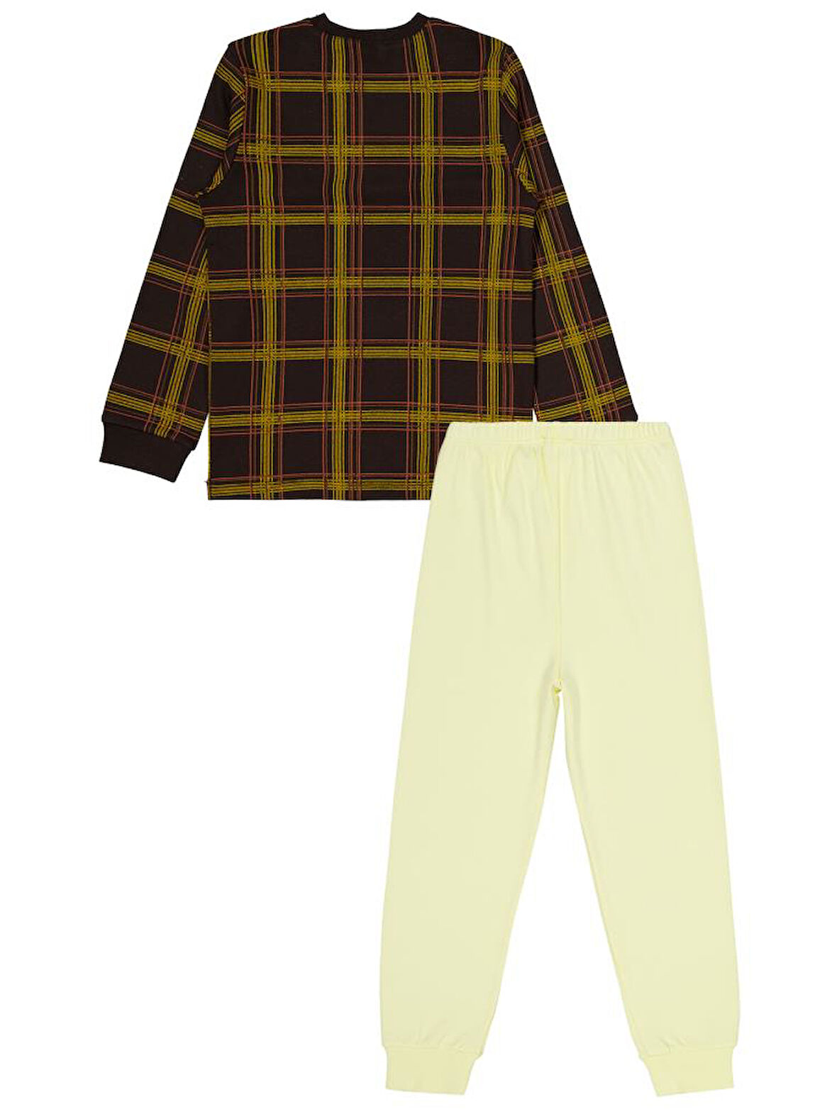 Civil Boys Ekose Empirmeli 6-9 Yaş Pijama Takımı - Kahverengi7-8 Yaş