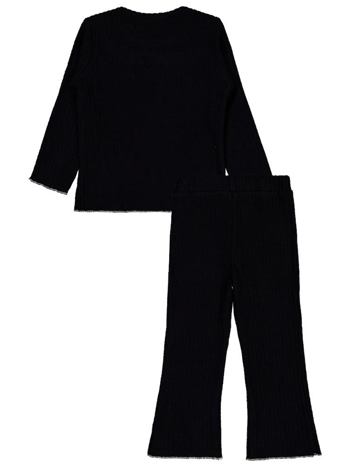 Civil Girls Fırfır Yakalı 2-5 Yaş Takım - Siyah 3-4 Yaş