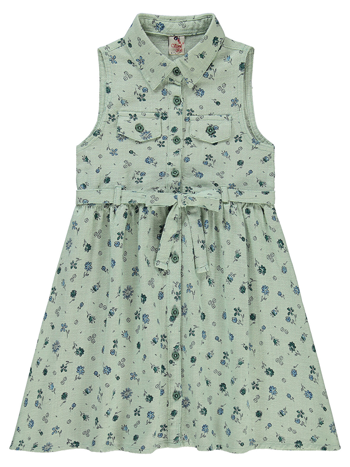Varol Kız Çocuk Elbise 6-9 Yaş Mint