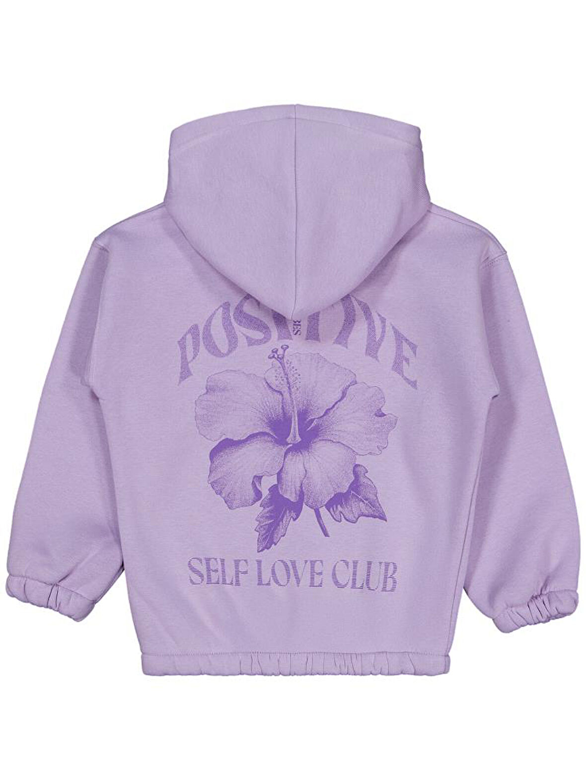 Civil Girls Çiçek Baskılı 6-9 Yaş Sweatshirt - Lila 9-10 Yaş