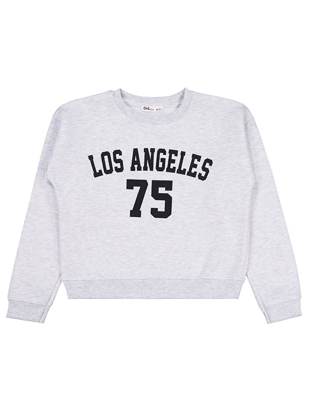 Civil Girls Los Angeles Baskılı 10-13 Yaş Sweatshirt - Gri 12-13 Yaş
