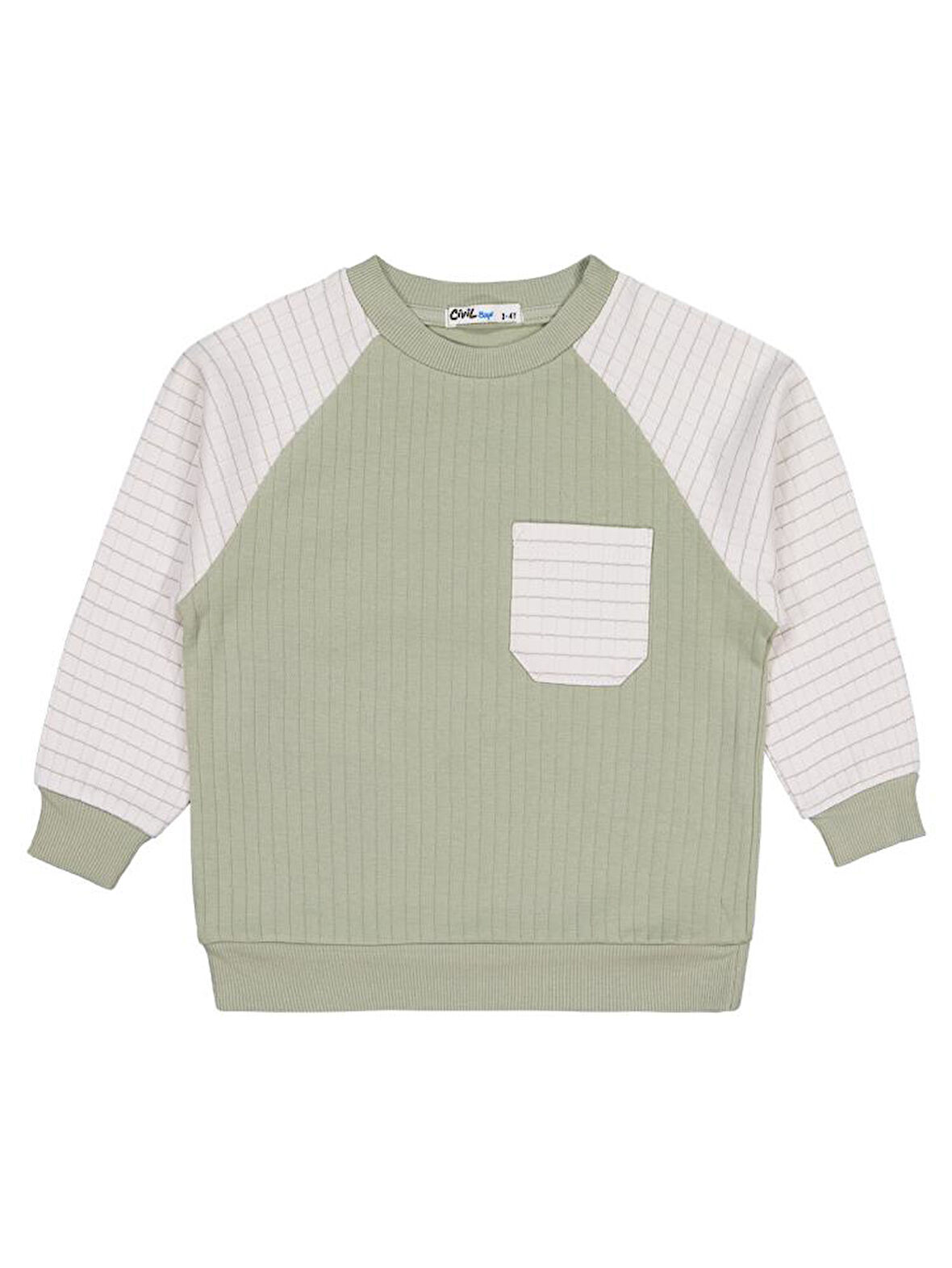 Civil Boys Cepli 2-5 Yaş Sweatshirt - Yeşil 4-5 Yaş