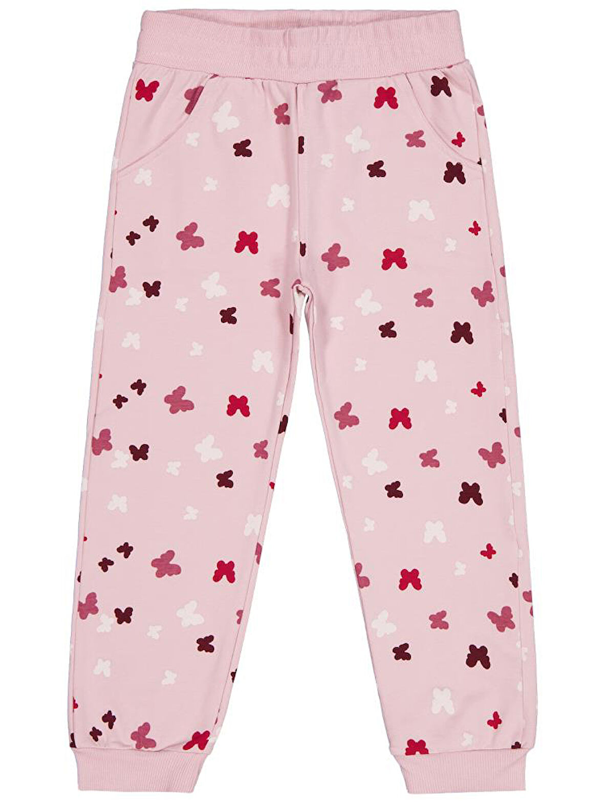 Civil Girls Kelebek Baskılı 6-9 Yaş Eşofman Altı - Pembe 9-10 Yaş