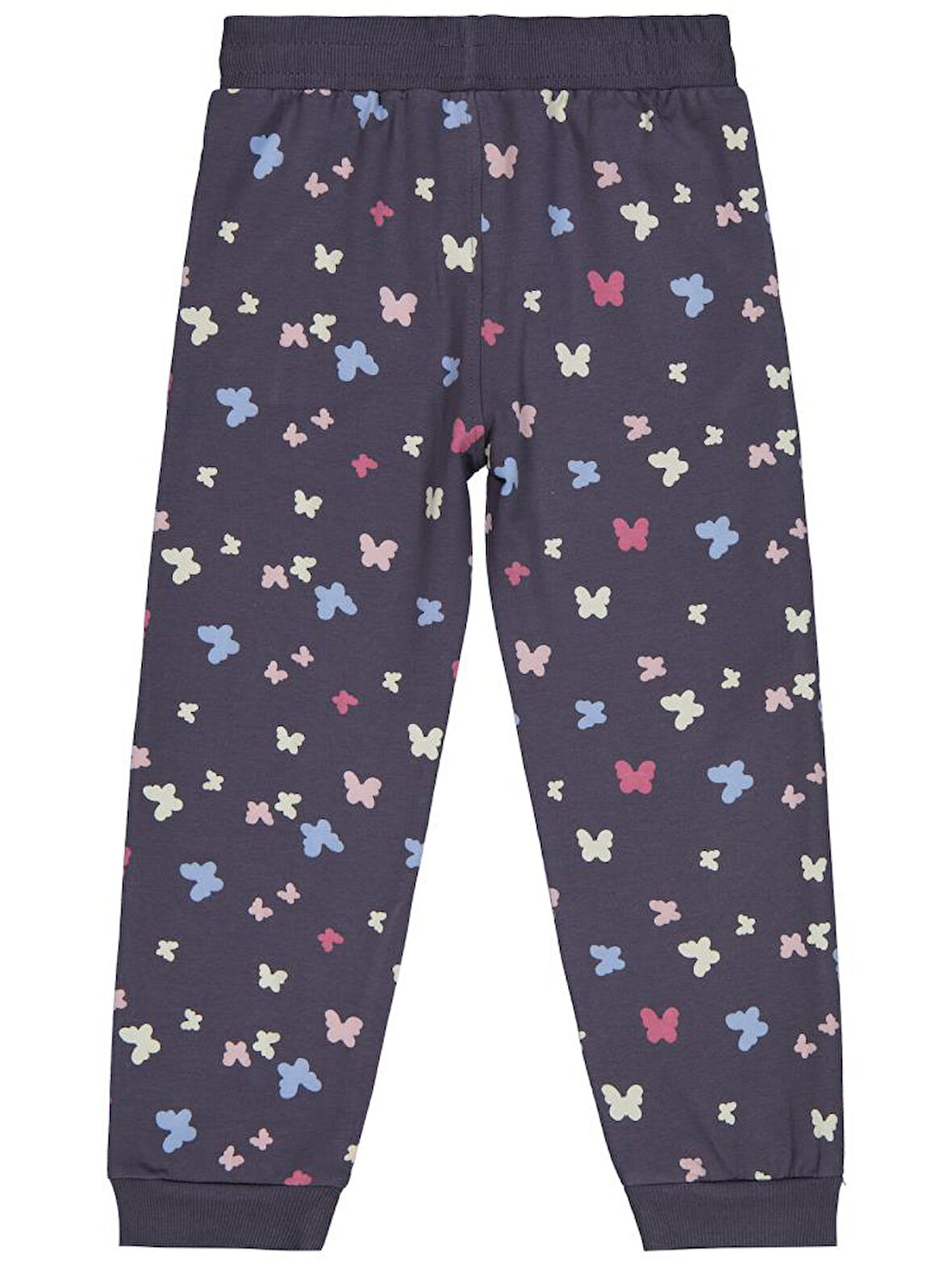 Civil Girls Kelebek Baskılı 6-9 Yaş Eşofman Altı - Gri 7-8 Yaş