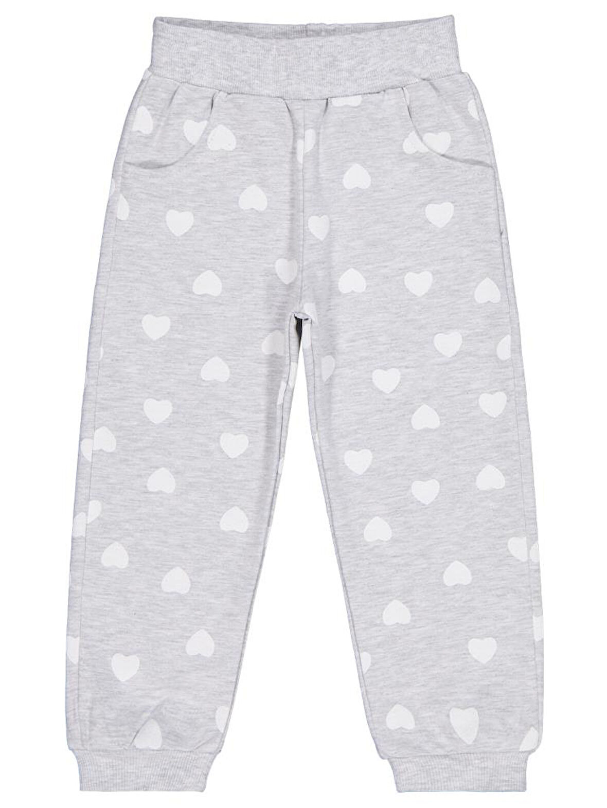 Civil Girls Kalp Baskılı 2-5 Yaş Eşofman Altı - Gri5-6 Yaş