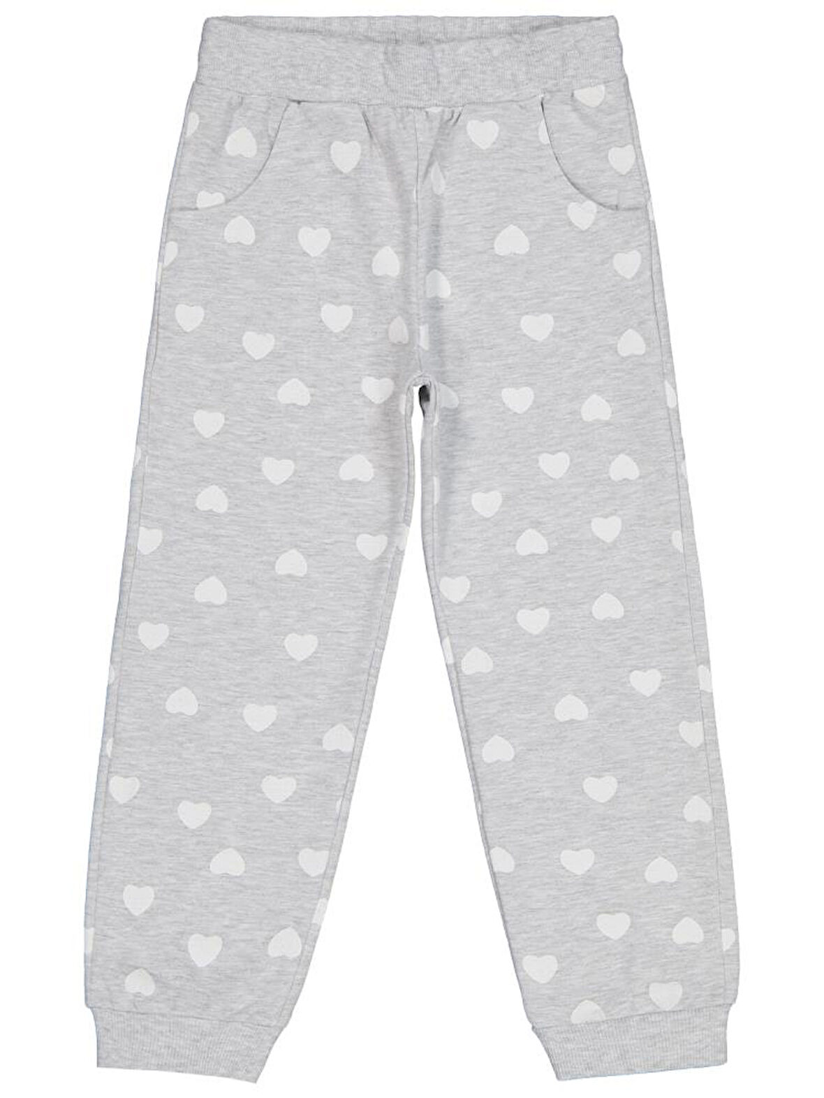 Civil Girls Kalp Baskılı 6-9 Yaş Eşofman Altı - Gri9-10 Yaş