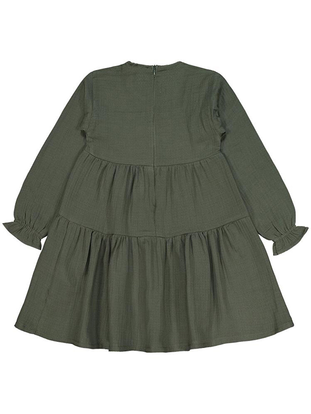 Civil Girls Kat Kat 6-9 Yaş Elbise - Haki 7-8 Yaş