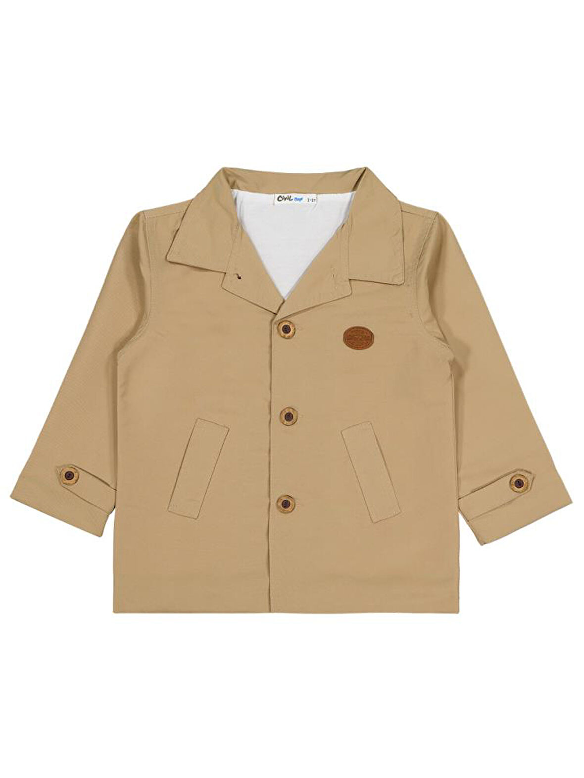 Civil Boys Armalı Trençkot 2-5 Yaş Ceket - Bej 4-5 Yaş