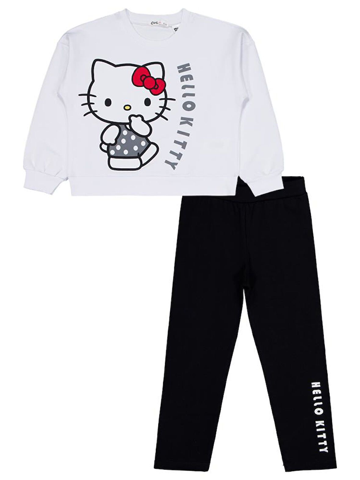 Hello Kitty 6-9 Yaş Takım - Beyaz 8-9 Yaş