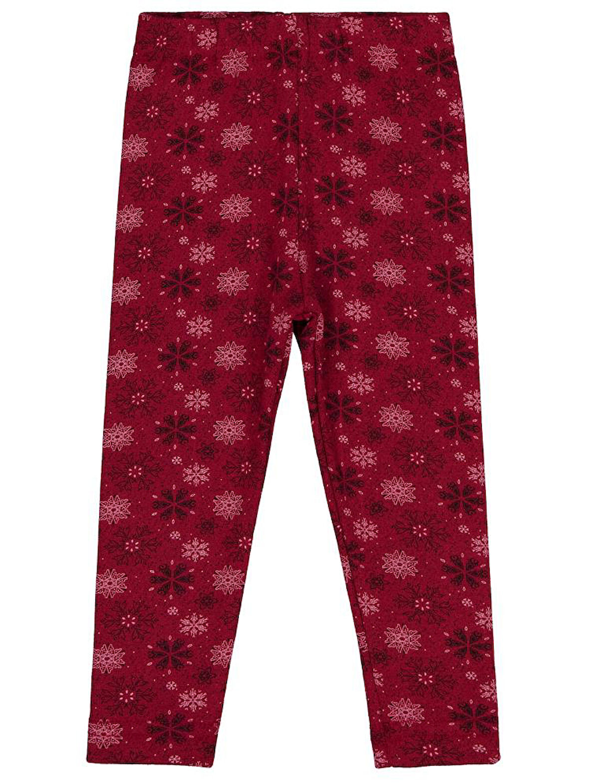 Civil Girls Kar Tanesİ Desen 2-5 Yaş Tayt - Bordo 2-3 Yaş