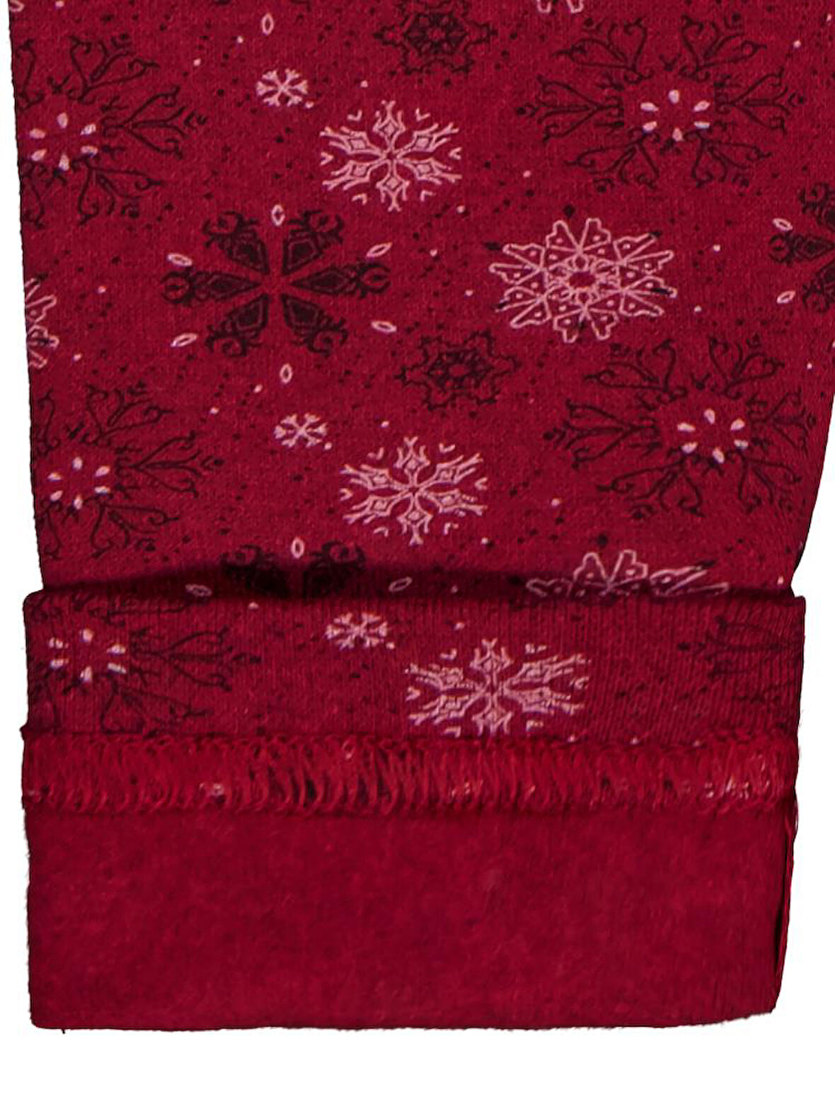 Civil Girls Kar Tanesİ Desen 6-9 Yaş Tayt - Bordo 8-9 Yaş