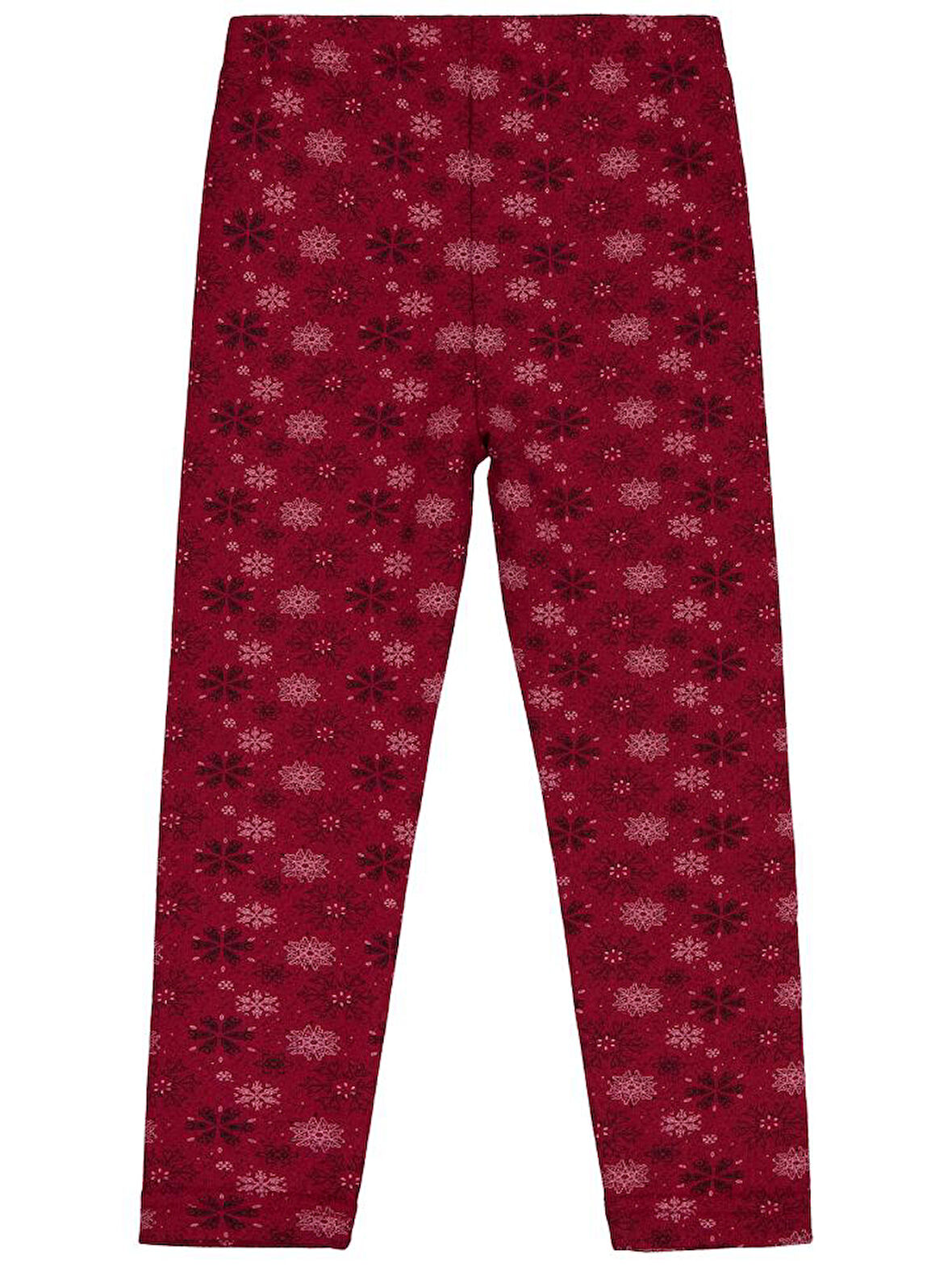 Civil Girls Kar Tanesİ Desen 10-13 Yaş Tayt - Bordo 12-13 Yaş