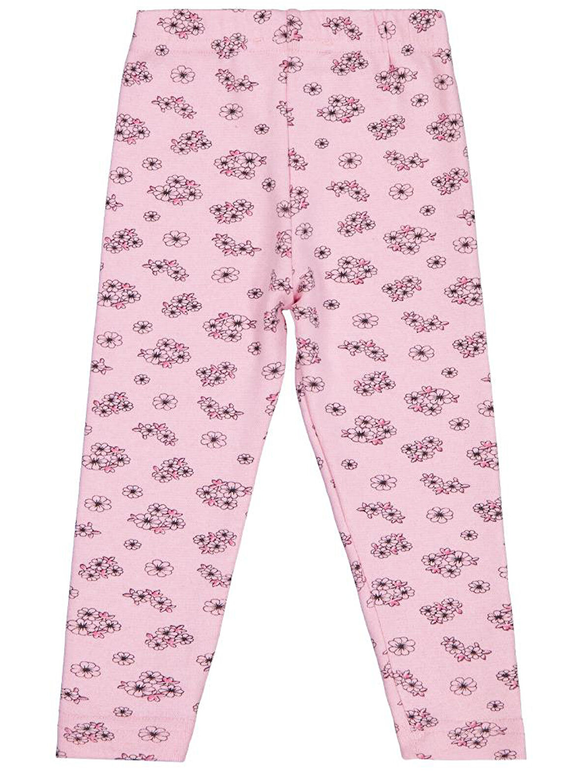 Civil Girls Çıtır Çiçek Desenli 2-5 Yaş Tayt - Pembe 5-6 Yaş