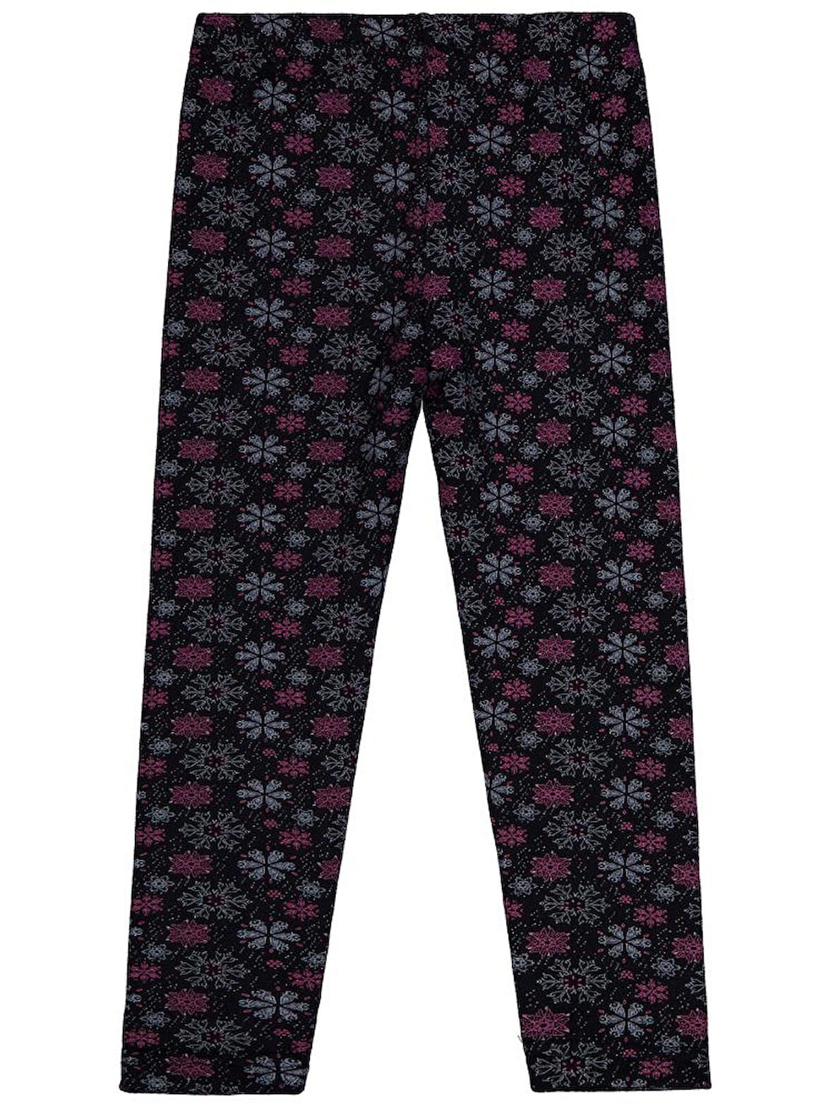 Civil Girls Kar Tanesİ Desen 10-13 Yaş Tayt - Siyah 13-14 Yaş