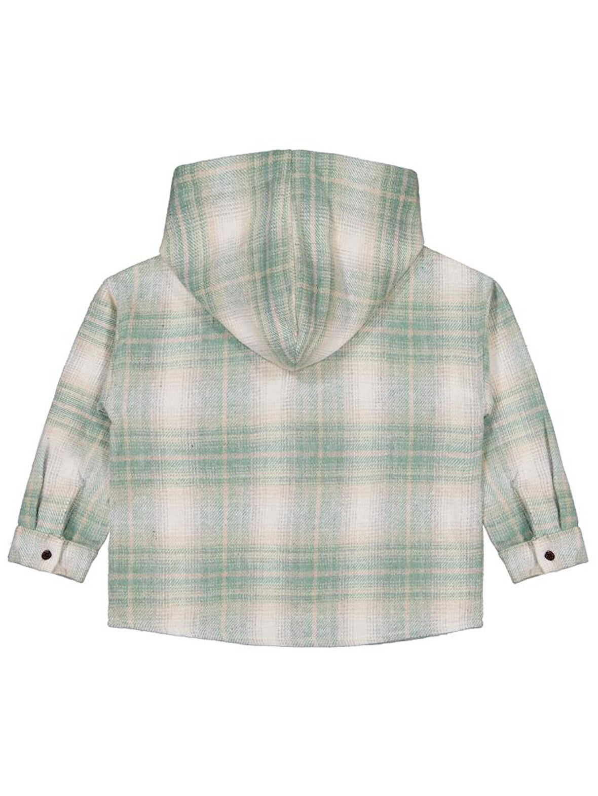 Civil Boys Kapşonlu Ekose 6-9 Yaş Gömlek - Haki 9-10 Yaş